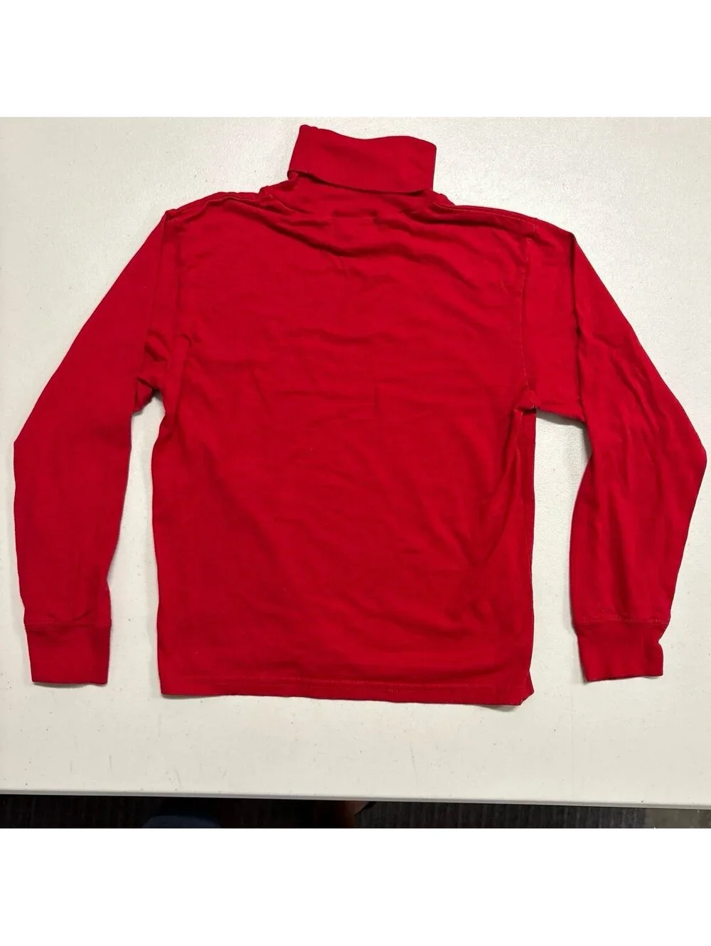POLO BY RALPH LAUREN RED COTTON TURTLENECK SHIRT SIZE S (8/10)